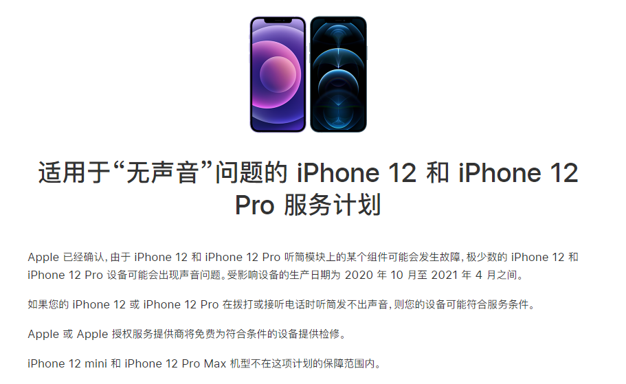 冀州苹果手机维修分享iPhone 12/Pro 拨打或接听电话时无声音怎么办 